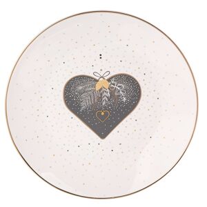 Altom Porcelánový talíř vánoční Srdce, 20 cm