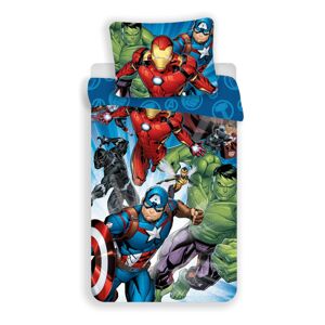 Jerry Fabrics Bavlněné povlečení Avengers Brands 02, 140 x 200 cm, 70 x 90 cm