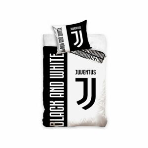 Bavlněné povlečení FC Juventus Bianco Neri, 140 x 200 cm,  70 x 90 cm