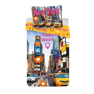 Bavlněné povlečení Times Square, 140 x 200 cm, 70 x 90 cm