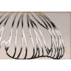 Běhoun na stůl Deco Fabric List krémová, 28 x 150 cm
