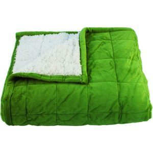 Beránková deka Sandra zelená, 150 x 200 cm