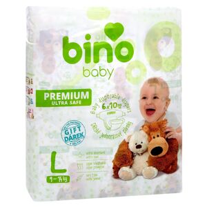 Bino Baby Dětské jednorázové pleny Premium L, 60 ks