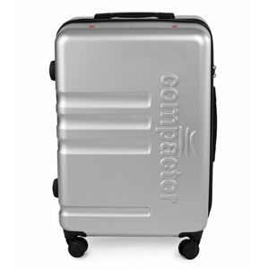 Cestovní kufr na kolečkách Compactor Lunas L,včetně ruční pumpy,váhy,TSA zámek, 46,5x26x68 cm, stříbrný