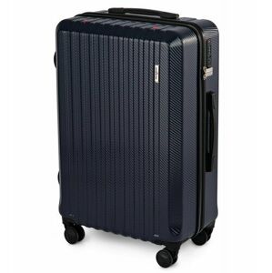 Cestovní kufr na kolečkách Compactor Terra L,včetně ruční pumpy,váhy,TSA zámek, 46,5x26x68 cm, tmavě modrý