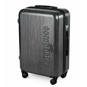 Cestovní kufr na kolečkách Compactor Graphite L,včetně ruční pumpy,váhy,TSA zámek, 46,5x26x68 cm, tmavě šedý