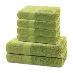 DecoKing Sada ručníků a osušek Marina zelená, 4 ks 50 x 100 cm, 2 ks 70 x 140 cm