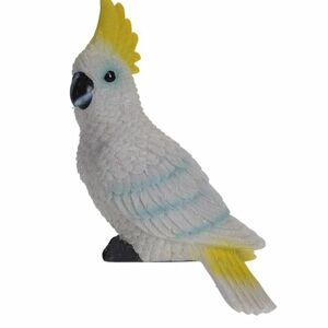 Dekorační papoušek Kakadu, 7 x 10 x 18 cm