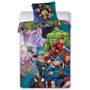 Tiptrade Dětské bavlněné povlečení Avengers Thanos, 140 x 200 cm, 70 x 90 cm