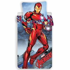 Dětské bavlněné povlečení Iron Man, 140 x 200 cm, 70 x 90 cm