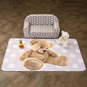 Dětský koberec Ultra Soft Medvídek růžová, 100 x 150 cm