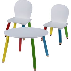 Dětský set židliček a stolečku Pastelky, 3 ks