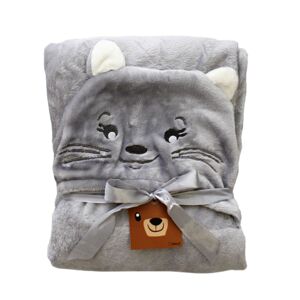 Domarex Dětská deka CAT šedá, 75 x 130 cm