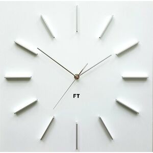 Future Time FT1010WH Square white 40cm Designové hodiny