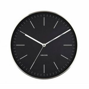 Karlsson 5732BK designové nástěnné hodiny, pr. 28 cm
