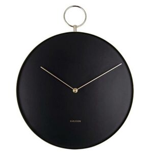 Karlsson 5765BK designové nástěnné hodiny, pr. 34 cm