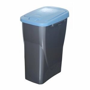 Koš na tříděný odpad 51 x 21,5 x 36 cm, modré víko, 25 l