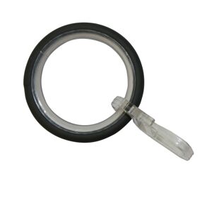 Kroužky s vložkou a háčkem ELBA 19 mm břidlicová, 10 ks