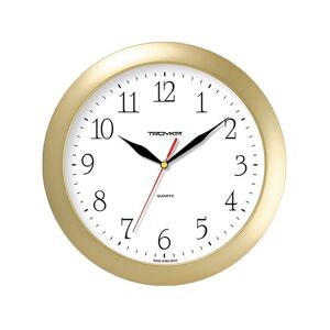 Nástěnné hodiny s minerálním sklem zlato - bílá, pr. 29 cm