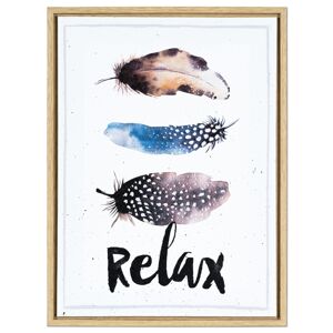 Obraz v dřevěném rámečku Relax, 30 x 40 x 2,5 cm