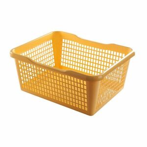 Plastový košík 29,8 x 19,8 x 9,8 cm, žlutá
