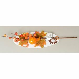Podzimní větvička s bobulemi, dýní a listy, 40 cm