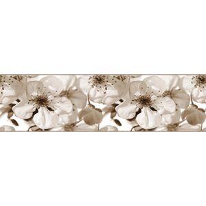 Samolepicí bordura Jabloňový květ, 500 x 14 cm
