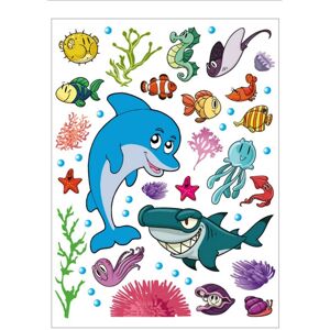 Samolepicí dekorace Mořský život, 42,5 x 65 cm