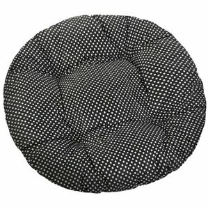 Sedák Adéla kulatý prošívaný Puntík černá, 40 cm