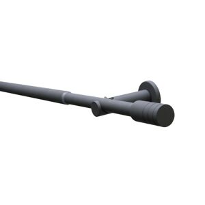Gardinia Souprava záclonová roztažitelná ELBA Válec 19/16 mm, 190 - 340 cm, břidlicová, 190 - 340 cm