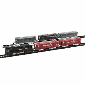 Teddies Vlak s 5 vagóny se světlem a kolejemi na baterie, 140 x 68 cm