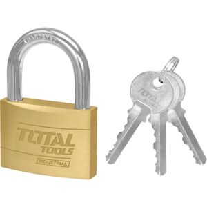Total Tools Visací zámek s klíči, 4 cm