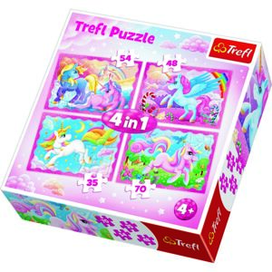 Trefl Puzzle Jednorožci, 4 ks