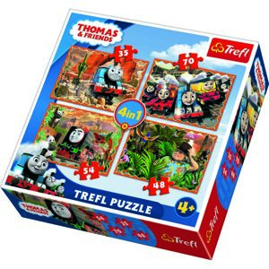 Trefl Puzzle Mašinka Tomáš, 4 ks