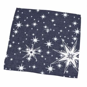 Forbyt Vánoční ubrus Hvězdy šedá, 35 x 35 cm