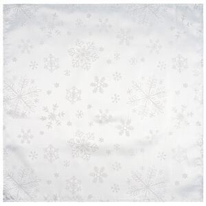 Forbyt Vánoční ubrus Snowflakes bílá