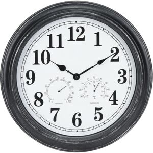Venkovní nástěnné hodiny s termometrem a hydrometrem, 40 cm