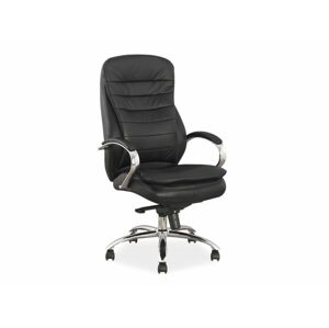 Signal Kancelářská židle Q-154 černá kůže / ekokůže